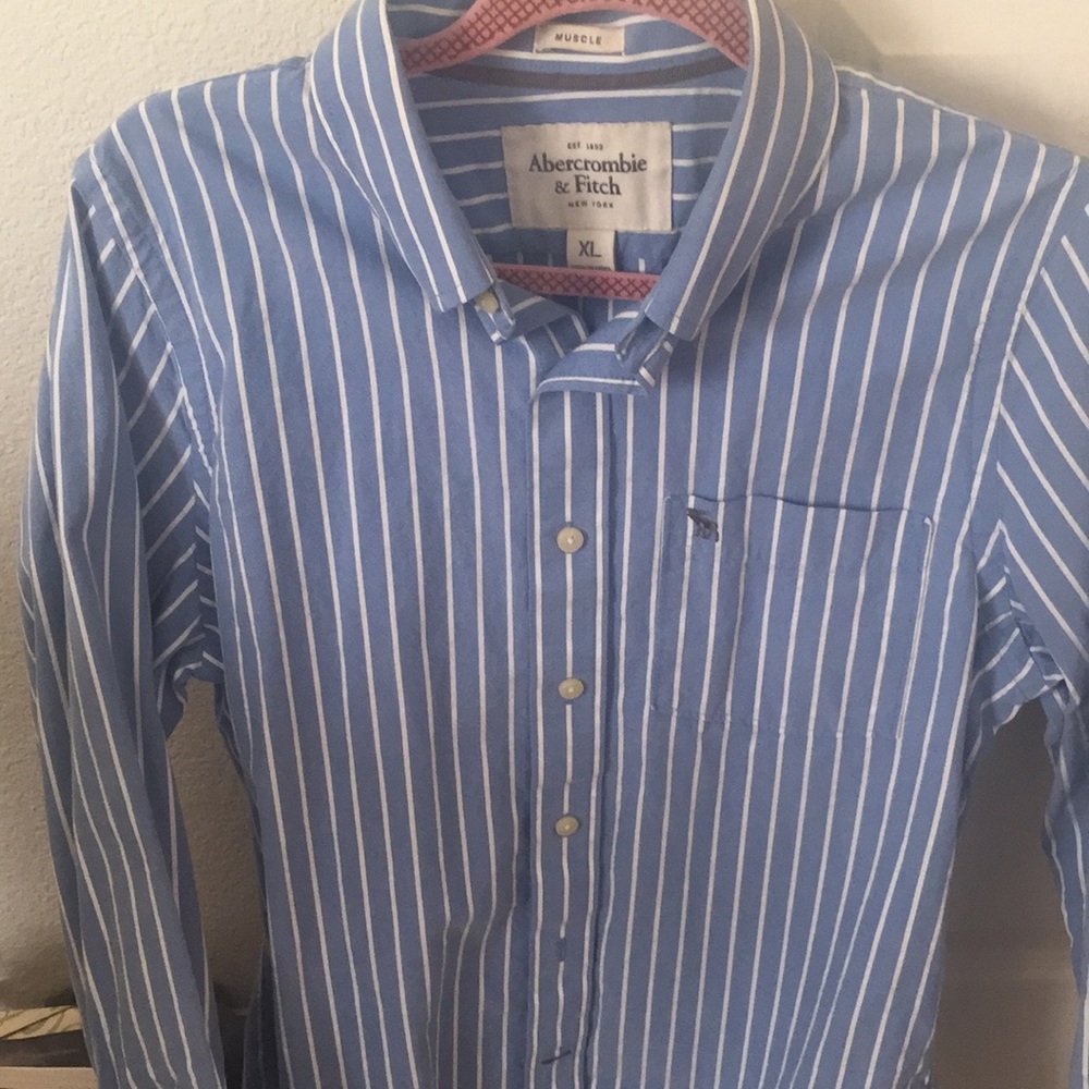 Abercrombie Striped Button Down